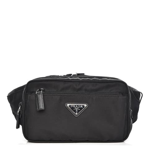 prada belt bag nero nylon|Prada nylon waist bags.